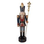 Nagyméretű karácsonyi diótörő figura 136 cm – kék