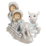 Karácsonyi figura 12 cm – fehér, ezüst