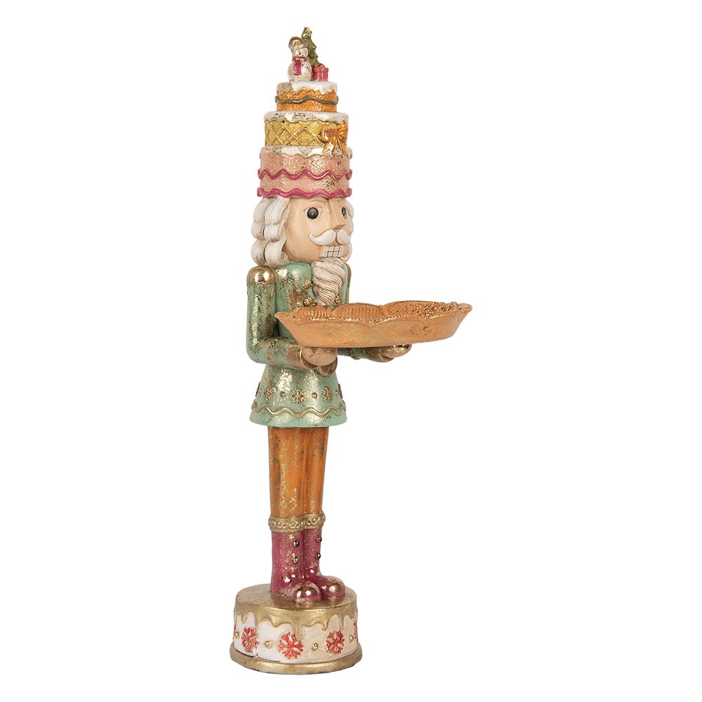 Karácsonyi diótörő figura 41 cm – barna