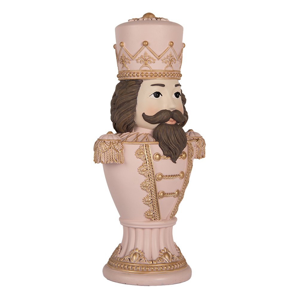 Karácsonyi diótörő figura 30 cm – rózsaszín