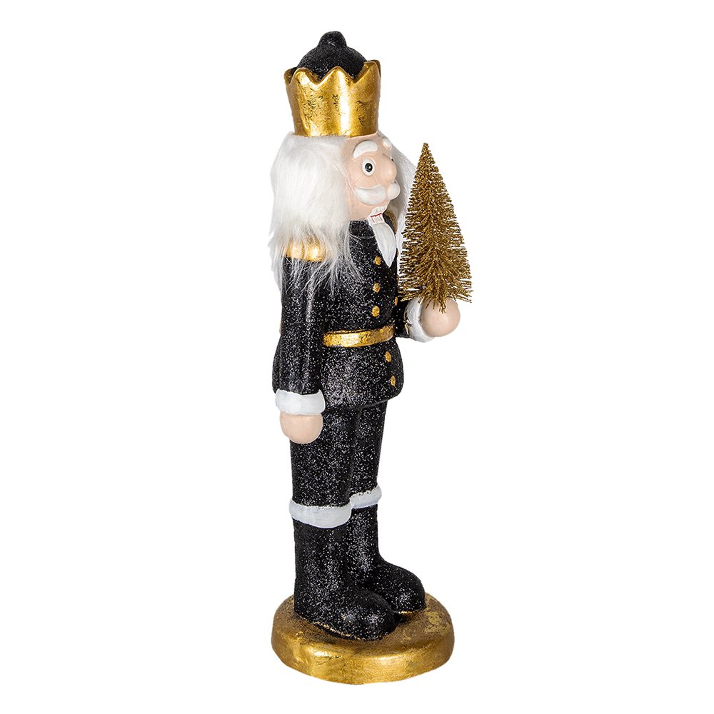 Karácsonyi diótörő figura 50 cm – fehér, fekete