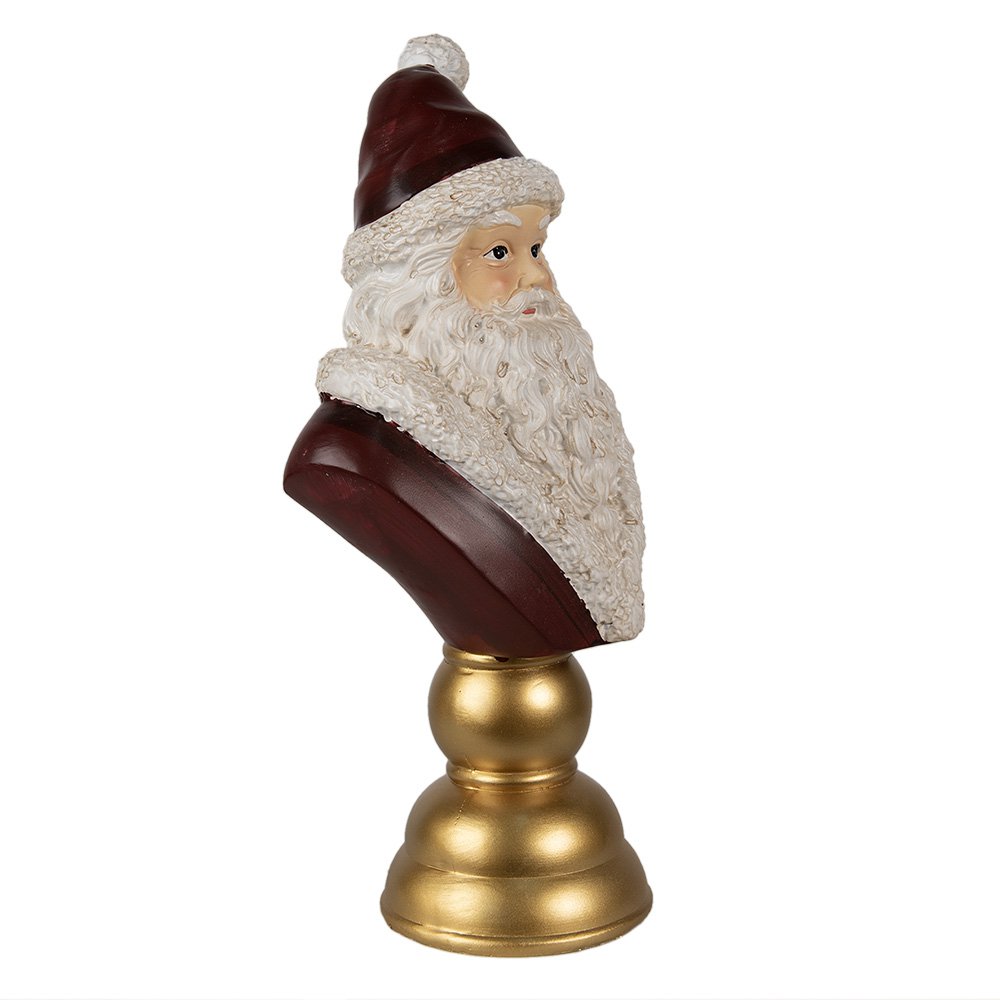 Karácsonyi télapó figura 40 cm – piros, fehér