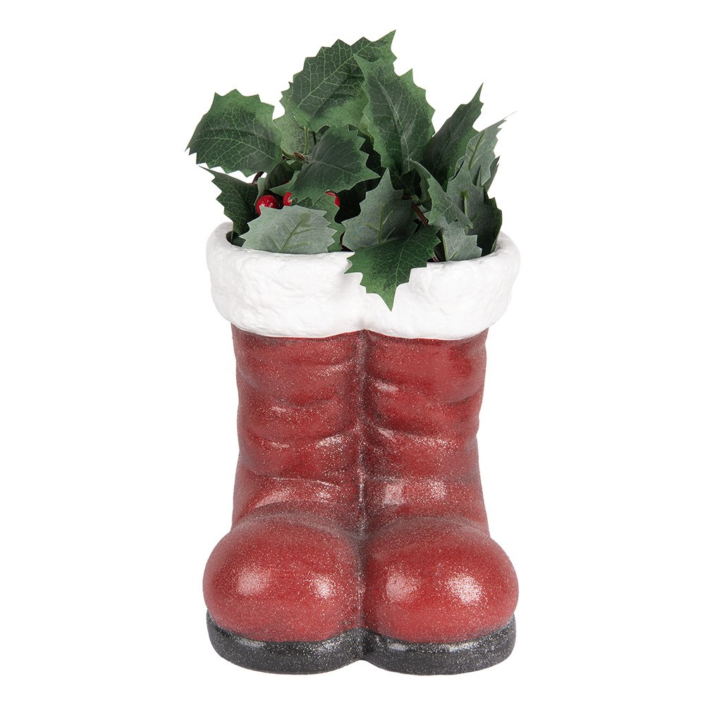 Karácsonyi télapó figura 23 cm – piros