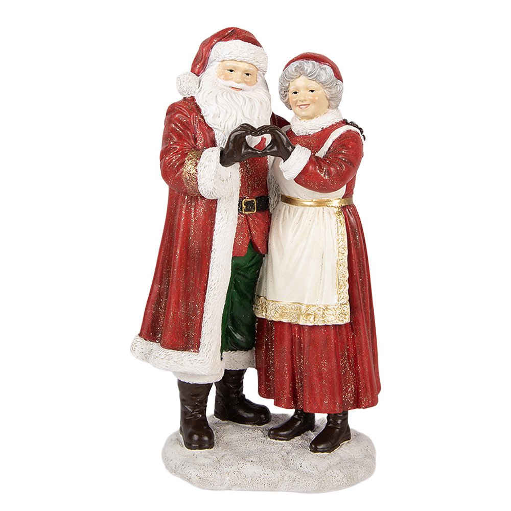 Karácsonyi télapó figura 23 cm – piros
