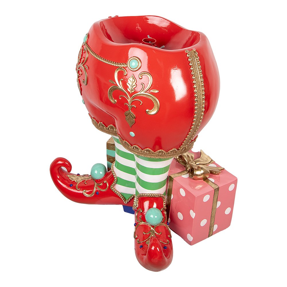 Nagyméretű karácsonyfa talp 66 cm – piros