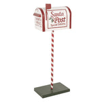 Nagyméretű karácsonyi postaláda dekoráció 92 cm – piros, fehér