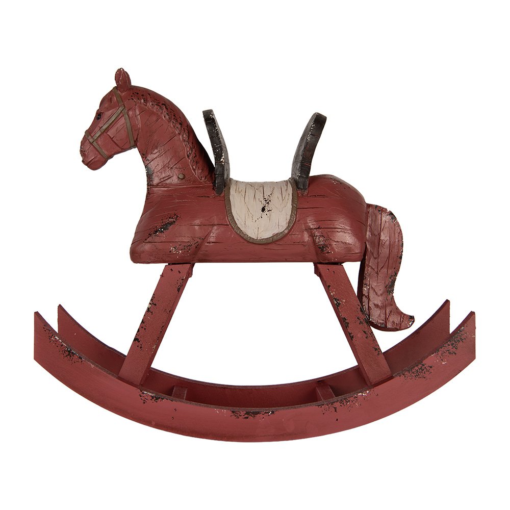 Karácsonyi hintaló figura 33 cm – rózsaszín
