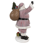 Karácsonyi télapó figura 43 cm – fehér, rózsaszín