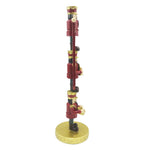 Karácsonyi diótörő figura 30 cm – piros, arany