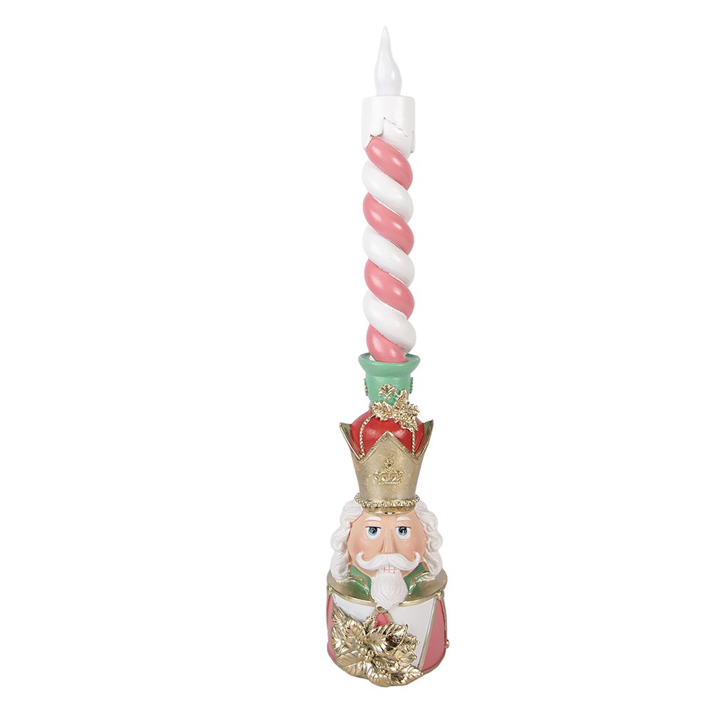 Karácsonyi gyertyatartó 45 cm – rózsaszín