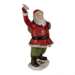 Karácsonyi télapó figura 23 cm – piros, zöld