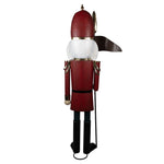 Nagyméretű karácsonyi diótörő figura 179 cm – piros
