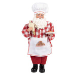 Karácsonyi télapó figura 45 cm – piros