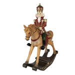 Karácsonyi diótörő figura 29 cm – piros, barna