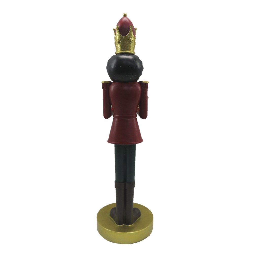 Karácsonyi diótörő figura 40 cm – piros, fekete