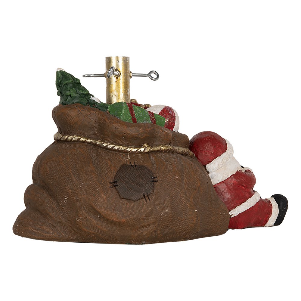 Karácsonyi télapó figura 30 cm – barna