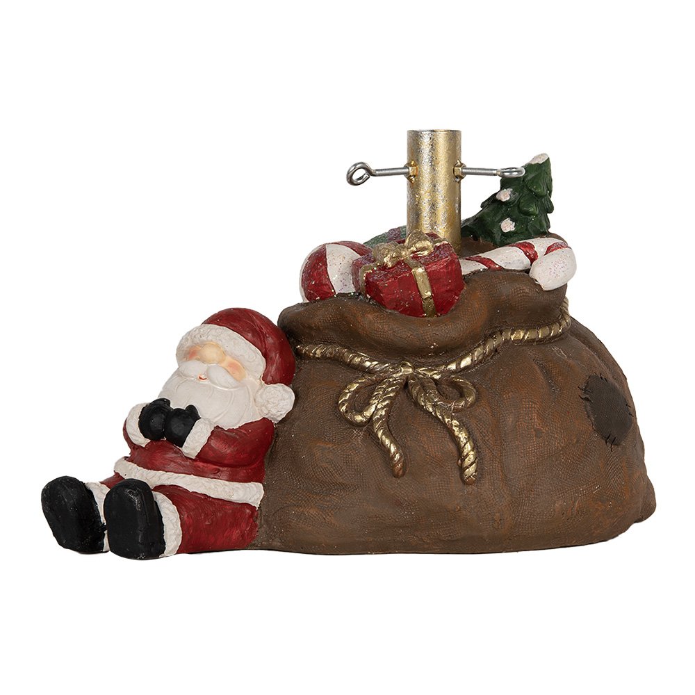 Karácsonyi télapó figura 30 cm – barna