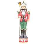 Nagyméretű karácsonyi diótörő figura 89 cm – piros, zöld