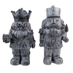 Karácsonyi diótörő figura 21 cm – szürke