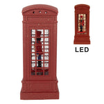 Karácsonyi diótörő figura LED világítással és zenével 21 cm – piros