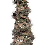 Nagyméretű karácsonyfa LED világítással 99 cm – zöld