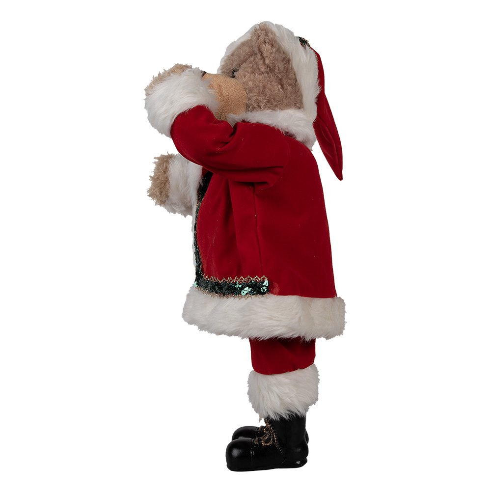 Nagyméretű karácsonyi télapó figura 51 cm – piros, fehér