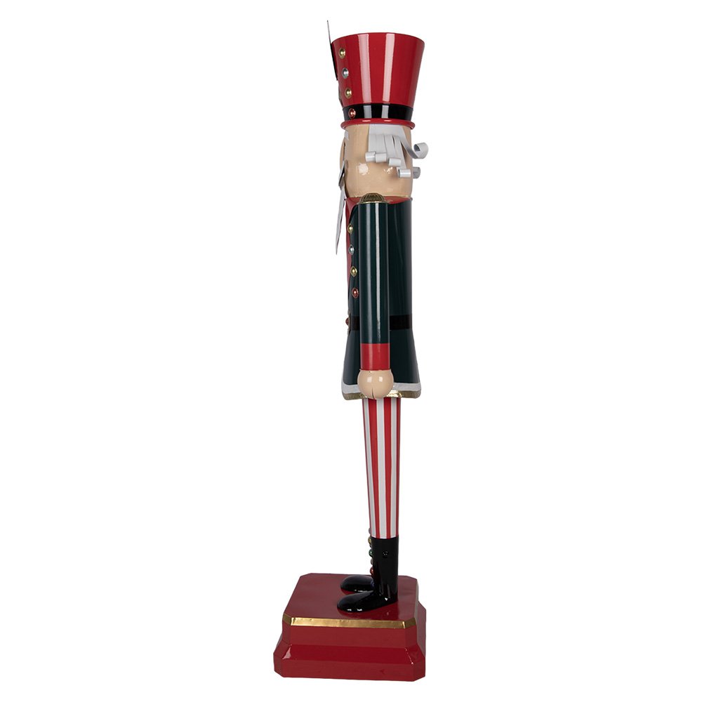 Nagyméretű karácsonyi diótörő figura 130 cm – piros, zöld