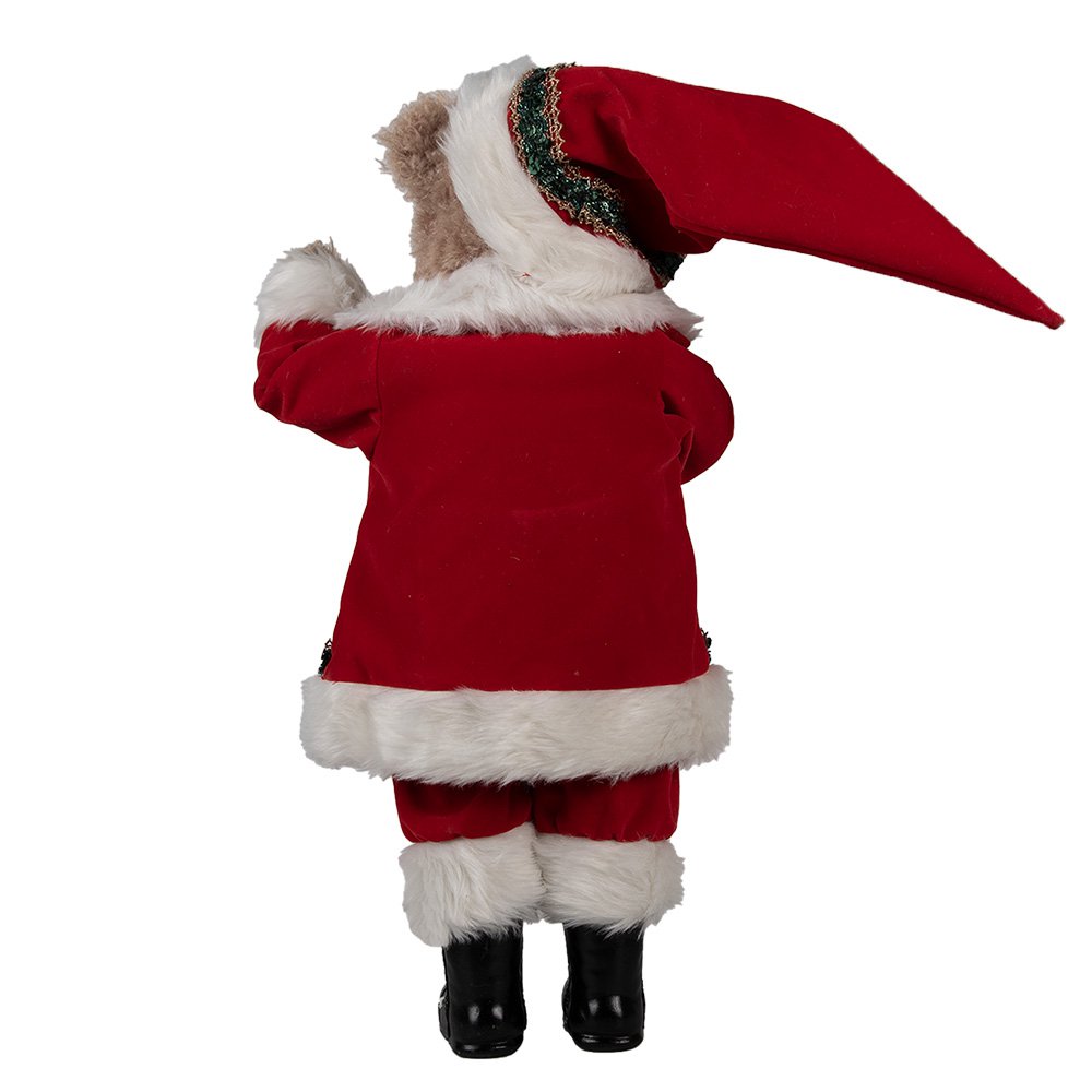 Nagyméretű karácsonyi télapó figura 51 cm – piros, fehér