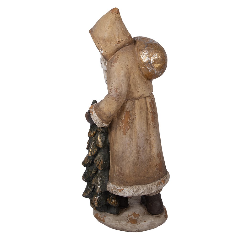 Nagyméretű karácsonyi télapó figura 90 cm – bézs