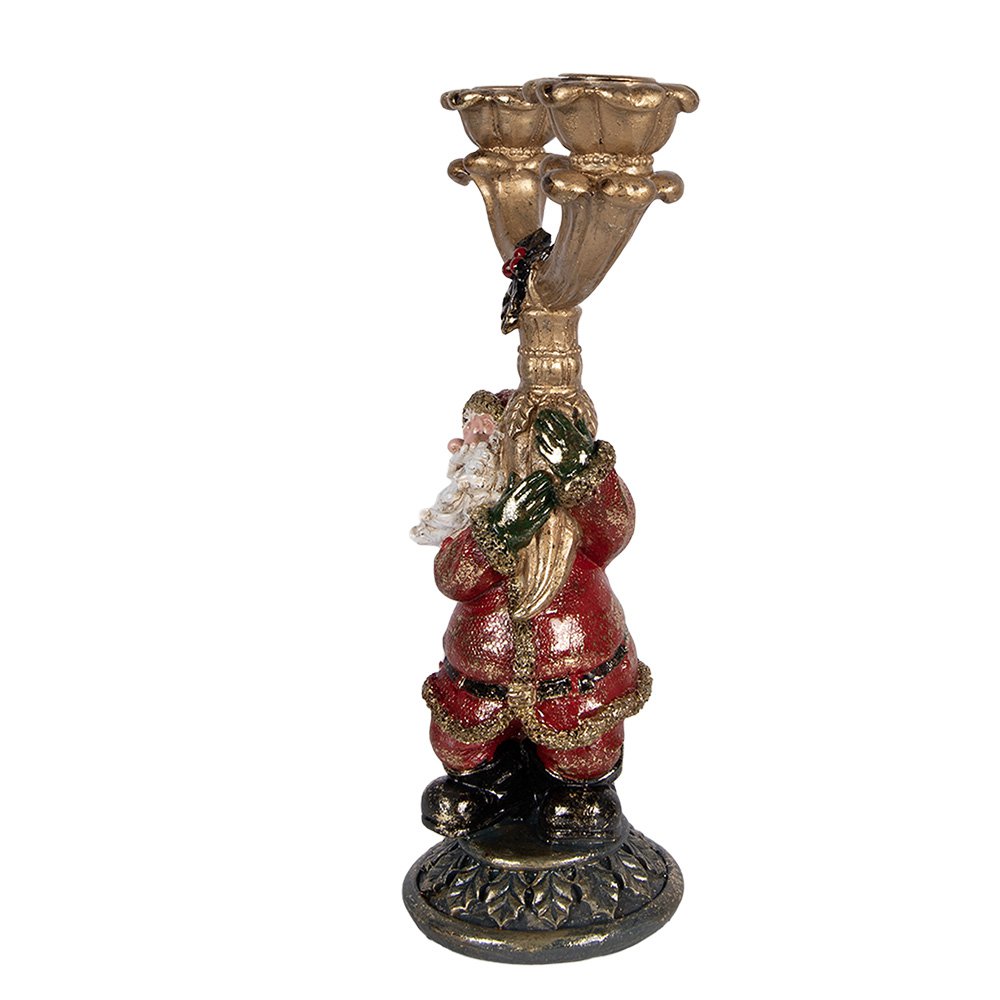 Karácsonyi télapó figura 28 cm – arany