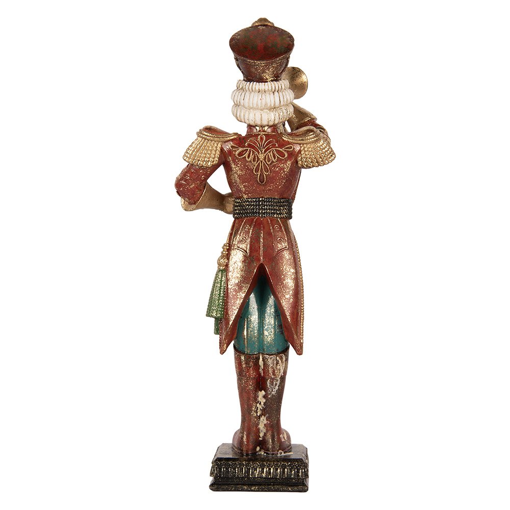 Karácsonyi diótörő figura 40 cm – piros