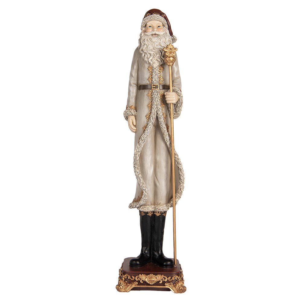 Karácsonyi télapó figura 42 cm – szürke