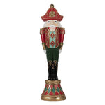 Karácsonyi diótörő figura 36 cm – piros, zöld