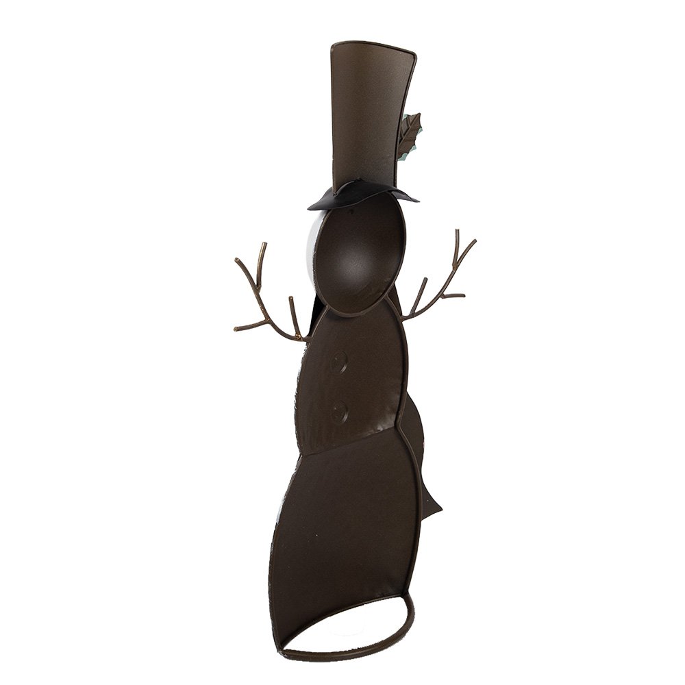 Nagyméretű karácsonyi hóember figura 51 cm – fehér