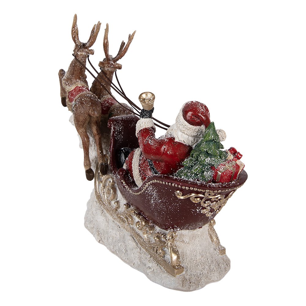 Karácsonyi télapó figura 36 cm – piros