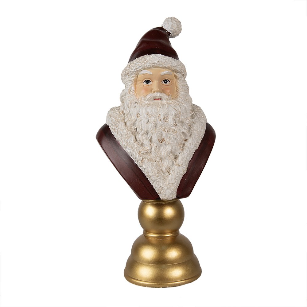 Karácsonyi télapó figura 40 cm – piros, fehér