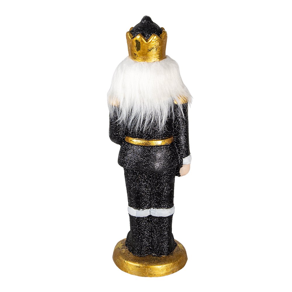 Karácsonyi diótörő figura 50 cm – fehér, fekete