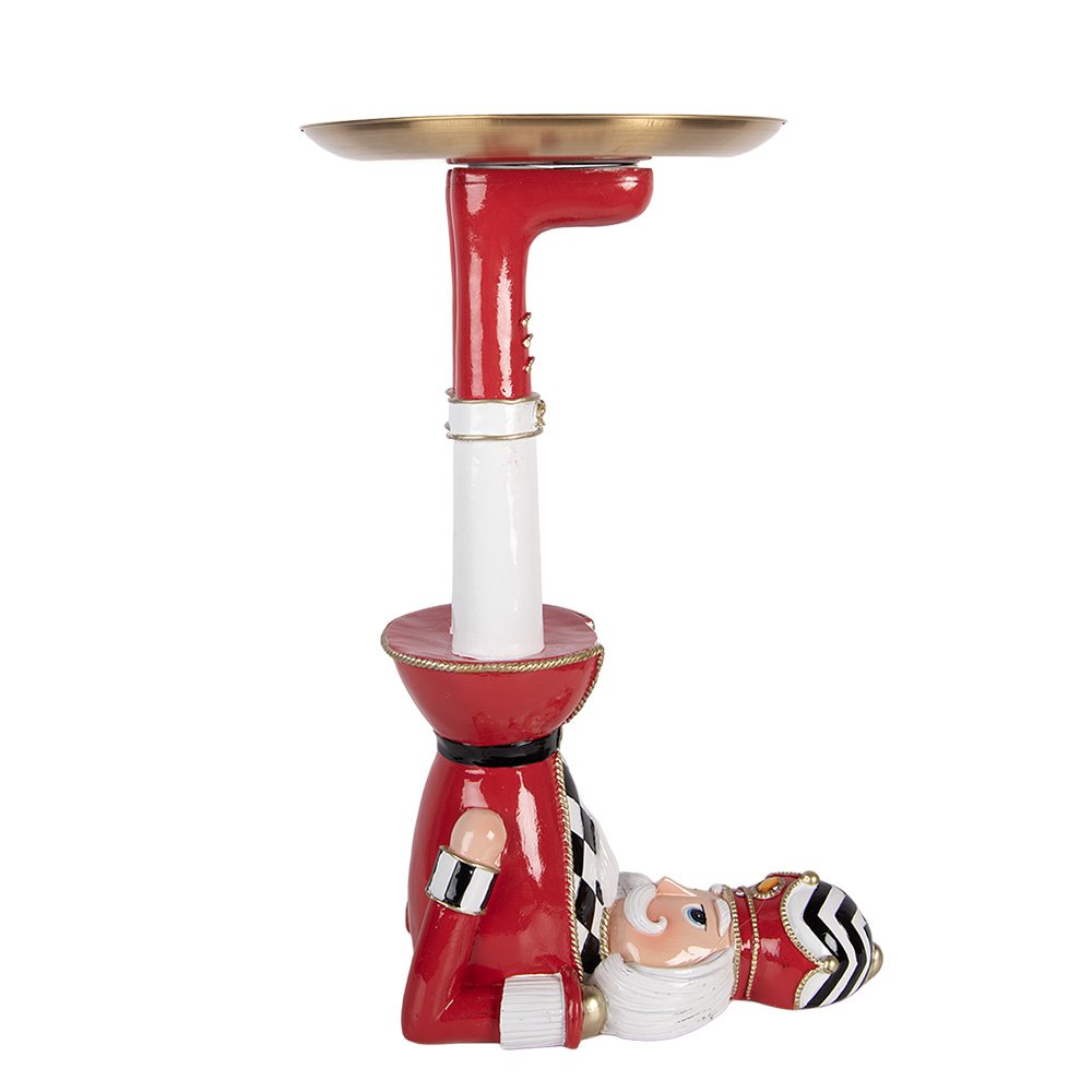 Karácsonyi diótörő figura 43 cm – piros
