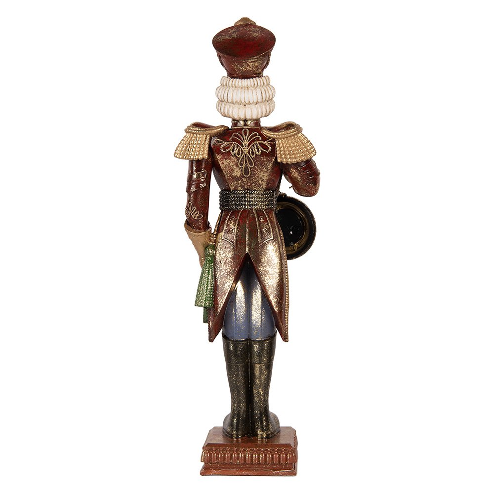 Karácsonyi diótörő figura 45 cm – piros