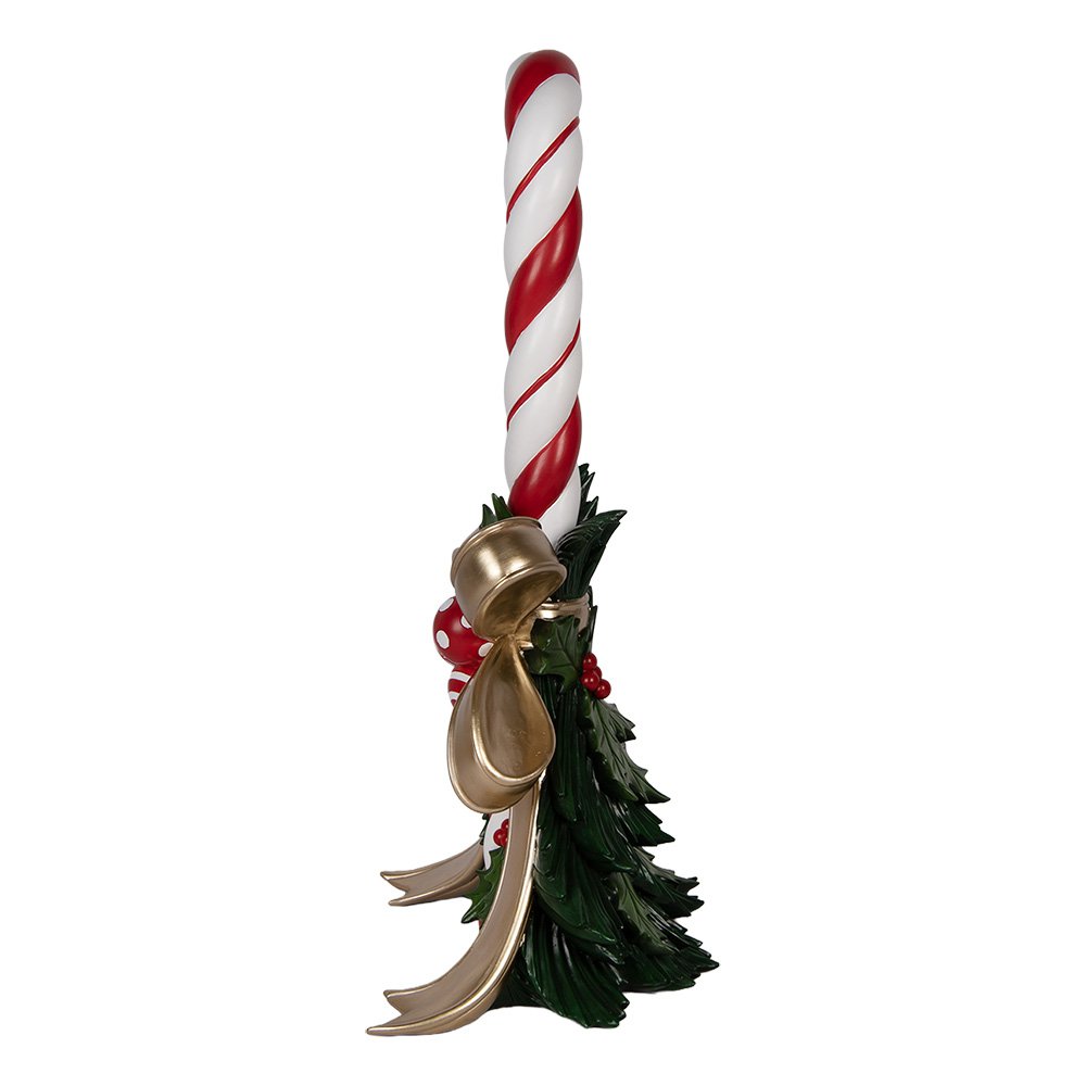 Nagyméretű karácsonyi cukorpálca dekoráció 91 cm – piros