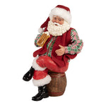 Karácsonyi télapó figura 28 cm – piros