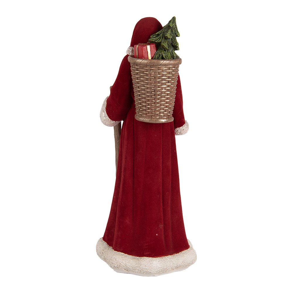 Karácsonyi télapó figura 37 cm – piros