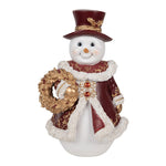 Karácsonyi hóember figura 24 cm – fehér