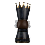 Nagyméretű karácsonyi diótörő figura 68 cm – fehér, szürke