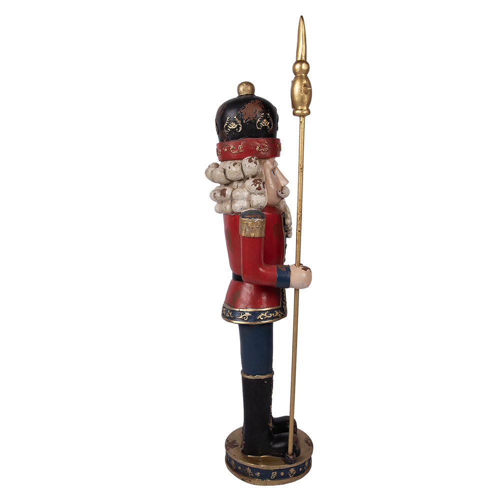 Nagyméretű karácsonyi diótörő figura 120 cm – piros