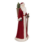 Karácsonyi télapó figura 37 cm – piros