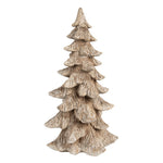 Karácsonyfa 39 cm – fehér, barna