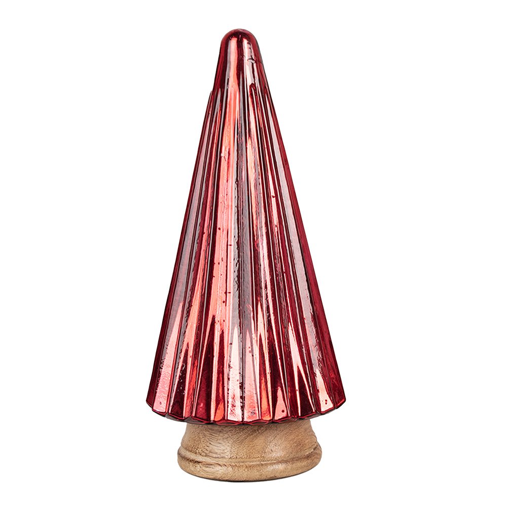 Karácsonyfa 34 cm – piros, fehér