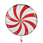 Nagyméretű karácsonyi dekoráció 120 cm – piros, fehér