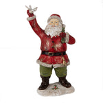 Karácsonyi télapó figura 23 cm – piros, zöld